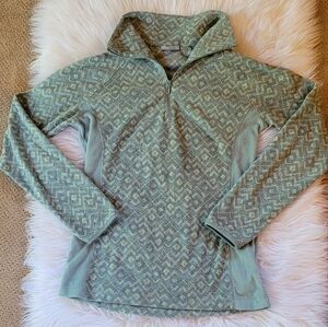 Columbia Fleece Women's Quarter Zip Sweater Green XS